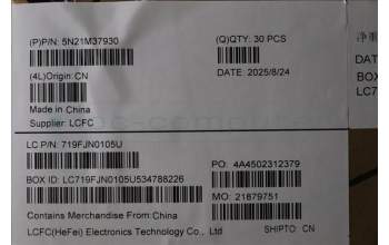 Lenovo 5N21M37930 NB_KYB 4C4TT50B-BK-SRX-GRE