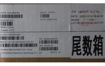 Lenovo 5N21M38165 NB_KYB 4C4TT50B-BK-TRI-HUN