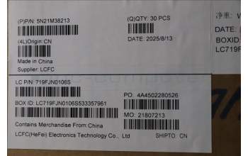 Lenovo 5N21M38213 NB_KYB 4C4TT50B-BK-TRI-CZE/SLK