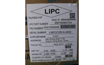 Lenovo 5N21M38448 NB_KYB 4C4TT50N-BK-CHY-CSA