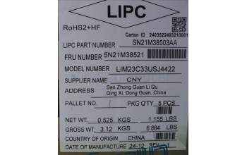 Lenovo 5N21M38521 NB_KYB 4C4TT50B-BK-CHY-ENG