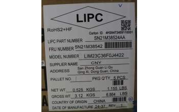 Lenovo 5N21M38542 NB_KYB 4C4TT50B-BK-CHY-FRA