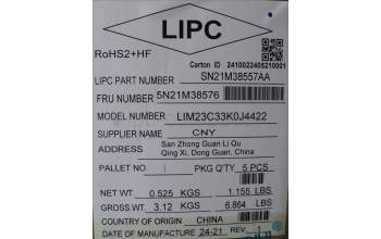 Lenovo 5N21M38576 NB_KYB 4C4TT50B-BK-CHY-KOR