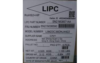 Lenovo 5N21M38590 NB_KYB 4C4TT50B-BK-CHY-NORDIC