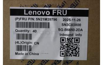 Lenovo 5N21M39796 NB_KYB 4C6TT50N-BK-LTN-GER