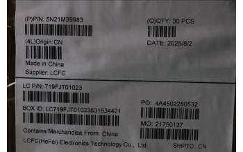 Lenovo 5N21M39983 NB_KYB 4C6TT50B-BK-LTN-SWE/FIN