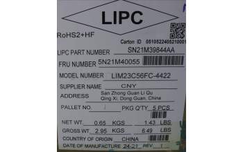 Lenovo 5N21M40055 NB_KYB 4C6TT50N-BK-CHY-058 FRA