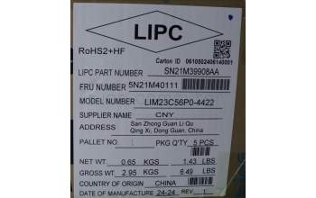 Lenovo 5N21M40111 NB_KYB 4C6TT50N-BK-CHY-POR