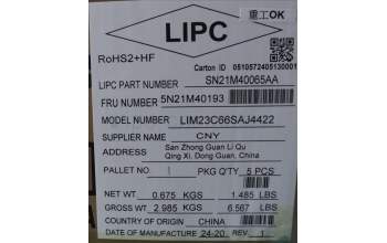 Lenovo 5N21M40193 NB_KYB 4C6TT50B-BK-CHY-SLV