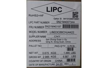 Lenovo 5N21M40197 NB_KYB 4C6TT50B-BK-CHY-SWS