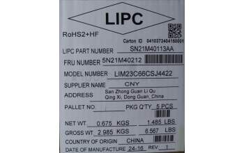 Lenovo 5N21M40212 NB_KYB 4C6TT50B-BK-CHY-CZE/SLK