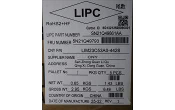 Lenovo 5N21Q49793 NB_KYB 5C6TT5SN-BK-CHY-ARA