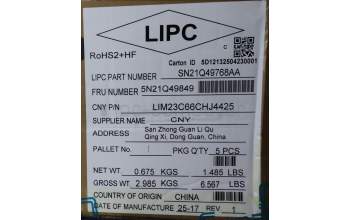 Lenovo 5N21Q49849 NB_KYB 5C6TT5SB-BK-CHY-SWS