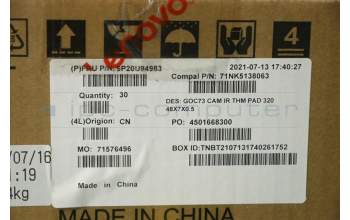 Lenovo 5P20U94983 PAD T-FLEX_320_48X7X0.5MM,Laird