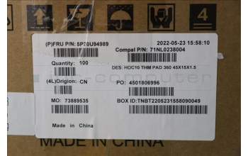 Lenovo 5P20U94989 PAD T-FLEX_360_45X15X1.5MM,Lair