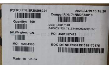 Lenovo 5P20U95021 PAD M.2 2280 G4 SSD Thermal Pad