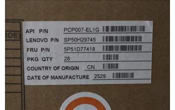 Lenovo 5P51D77418 PWR_SUPPLY fru tiny 350w 92% tco10 psu