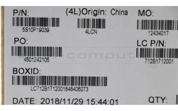 Lenovo 5S10P19039 SCREW Screw L 81A8 2.7L K 4.2D 0.3T ZK