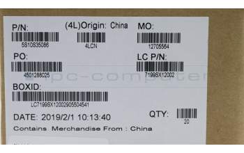 Lenovo 5S10S35086 SCREW SCREW L 81MV 2D 0.7+2.1L K 4D 0.5T