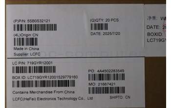 Lenovo 5SB0S32121 SPEAKERINT L 83F2 L+R