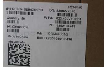 Lenovo 5SB0Z88693 SPEAKERINT FRU Speaker SPK WWAN