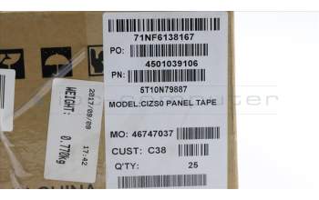 Lenovo TAPE Panel Tape C 80XC para Lenovo IdeaPad 720s-14IKB (80XC/81BD)