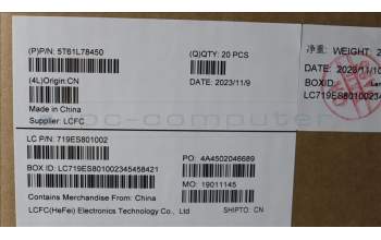 Lenovo 5T61L78450 TOUCHPAD CS23 PG2,FP,JYT