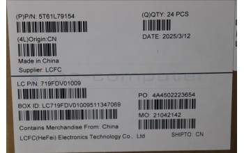 Lenovo 5T61L79154 TOUCHPAD CS23 MSY-1,FP,JYT
