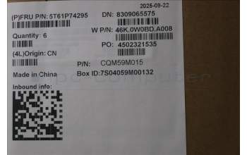 Lenovo 5T61P74295 TOUCHPAD CS25_CP,GLMLR,GR,NFC,TRI,EL