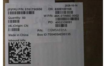 Lenovo 5T61T90856 TOUCHPAD CS25 P1_FP,SENSEL,JYT