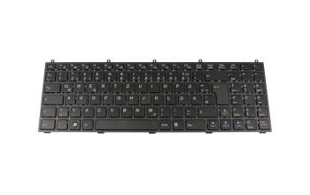 6-79-W25AEU0K-070-W teclado original Clevo DE (alemán) negro/canosa