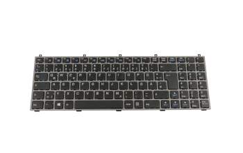 6-79-W25AEU0K-180-W teclado original Clevo CH (suiza) negro/canosa