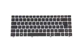 6-80-N13B0-070-1 teclado original Clevo DE (alemán) negro/plateado con retroiluminacion