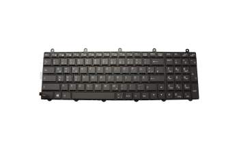 6-80-P2700-070-3 teclado original Clevo DE (alemán) negro con retroiluminacion