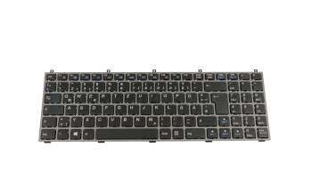 6-80-W2W50-180-1 teclado original Clevo CH (suiza) negro/canosa