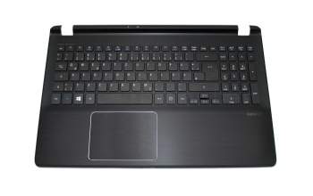 60.MAFN7.033 teclado incl. topcase original Acer DE (alemán) negro/negro con retroiluminacion