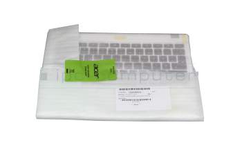 60.MKEN7.003 teclado incl. topcase original Acer DE (alemán) negro/blanco