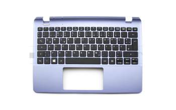 60.MRKN7.010 teclado incl. topcase original Acer DE (alemán) negro/azul