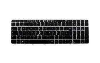 6037B0113704 teclado original HP DE (alemán) negro/plateado mate con mouse-stick