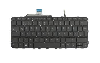 6037B0120104 teclado original Inventec DE (alemán) negro con retroiluminacion