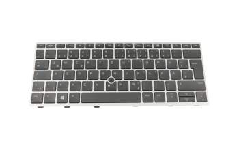 6037B0135604 teclado original IEC DE (alemán) negro/plateado con retroiluminacion y mouse-stick