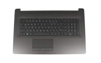 6037B0144704 teclado incl. topcase original HP DE (alemán) negro/negro (DVD) (Óptica: metal negro cepillado)