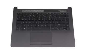 6037B0145704 teclado incl. topcase original HP DE (alemán) negro/canaso