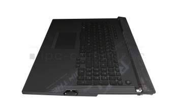 6037B0194112 teclado incl. topcase original Asus DE (alemán) negro/negro con retroiluminacion