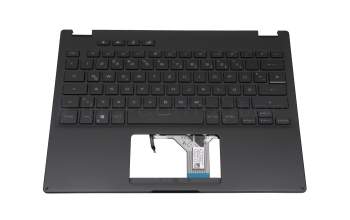 6053B1886901 teclado incl. topcase original Asus DE (alemán) negro/negro con retroiluminacion