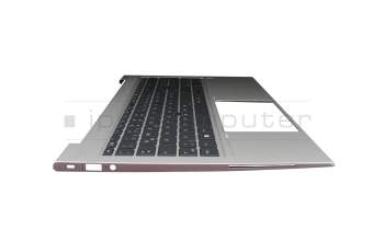 607081707402 teclado incl. topcase HP DE (alemán) negro/negro con mouse stick