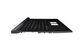 6070B1886121 teclado incl. topcase original Asus DE (alemán) negro/negro/transparente/gris con retroiluminacion