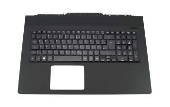 60MS7N1008 teclado incl. topcase original Acer DE (alemán) negro/negro con retroiluminacion