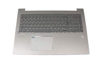 631020101939A teclado incl. topcase original Lenovo DE (alemán) gris/plateado con retroiluminacion