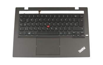 63708D teclado incl. topcase original Lenovo DE (alemán) negro/negro con retroiluminacion y mouse stick